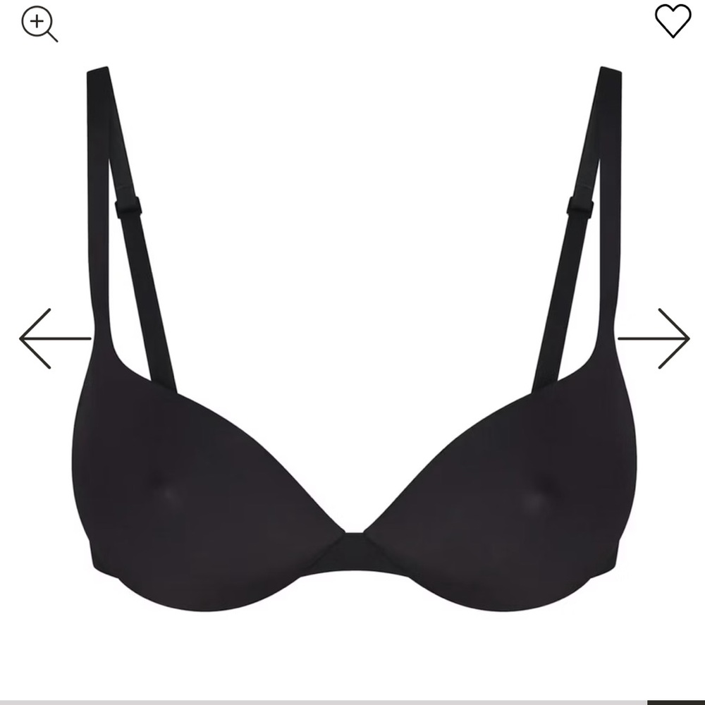 SKIMS Ultimate Apex Nipple Push Up Bra, Onyx